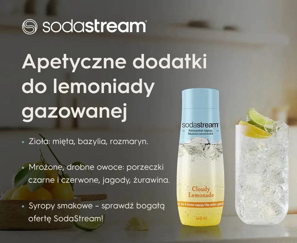 Sodastream napoje - proste przepisy na pyszne napoje gazowane w domu