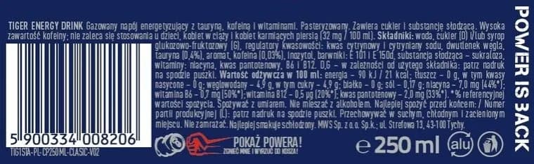 Tiger napój - poznaj skład, warianty i korzyści zdrowotne